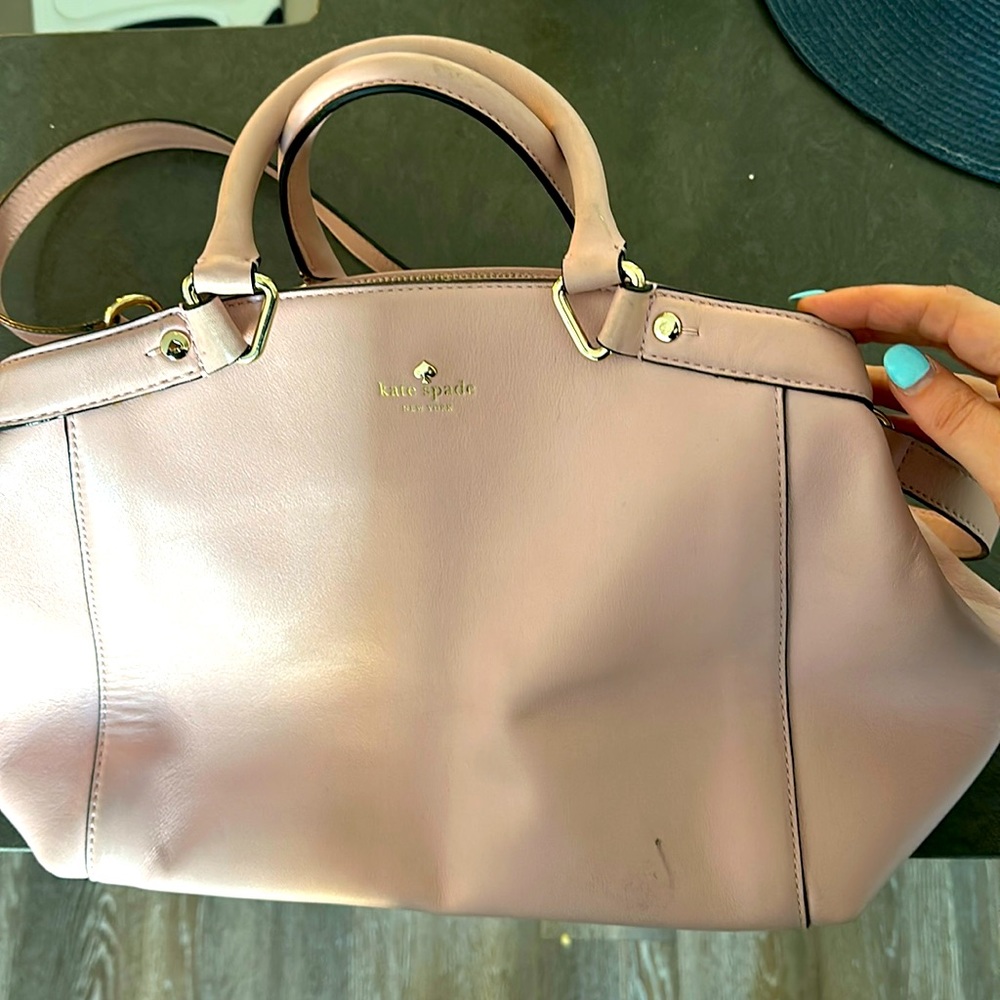 Large Kate Spade, soft pink Crossbody bag